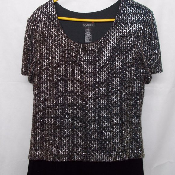 EUC Ladies shimmering long dress size 14 - Picture 3 of 4